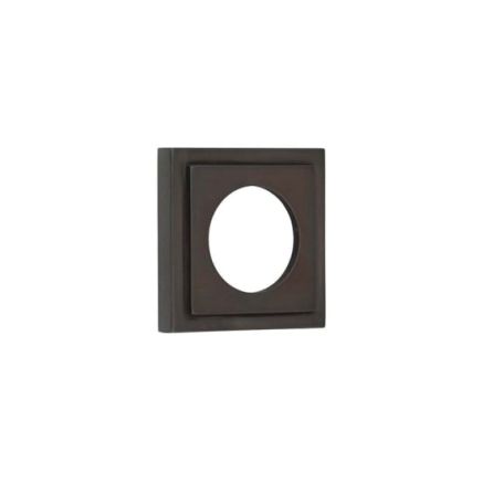 Burlington Square Stepped Outer Rose Dark Bronze - By Frelan Hardware - BUR152DB