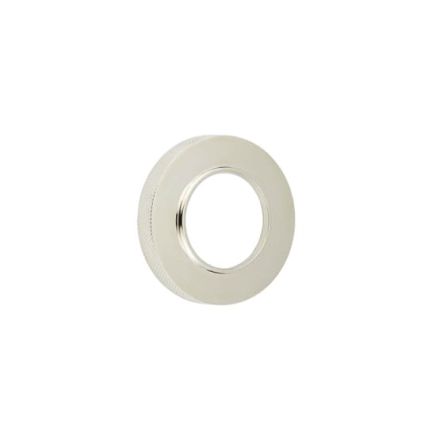 Burlington Knurled Outer Rose Polished Nickel - By Frelan Hardware - BUR55PN