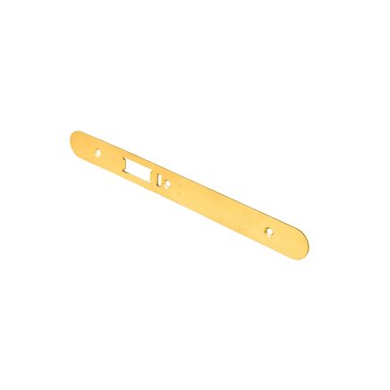 Forend Strike & Fixing Pack To Suit Din Anti Thrust Night Latch-Pvd-Radius Forend - PVD