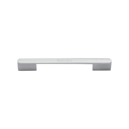 Heritage Brass Cabinet Pull Bridge Design 96mm CTC Satin Chrome Finish