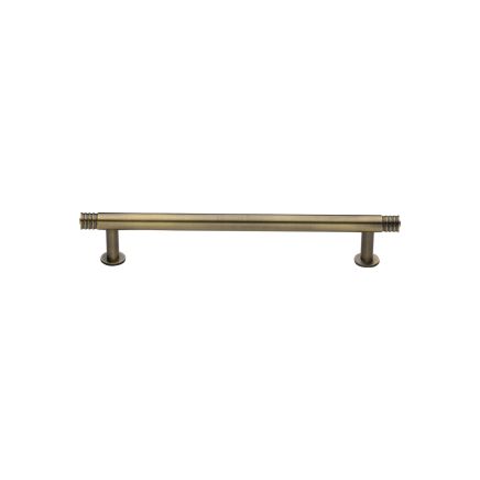 Heritage Brass Cabinet Pull Contour Design with 16mm Rose 96mm CTC Antique Brass finish