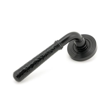 Black Hammered Newbury Lever on Rose Set (Beehive) - Unsprung
