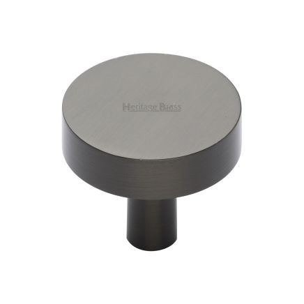 Heritage Brass Cabinet Knob Disc Design 32mm Matt Bronze finish