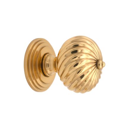 Burcot Mortice Door Knob Polished Brass