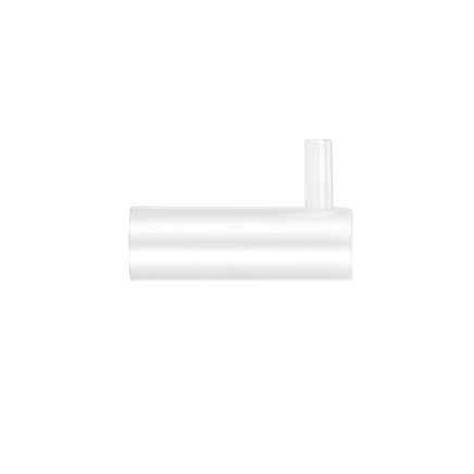 Zoo Hardware Single Coat Hook without Rose - White