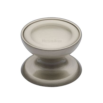 Heritage Brass Cabinet Knob Surrey Design 32mm Satin Nickel finish