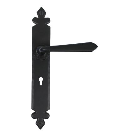 Black Cromwell Lever Lock Set