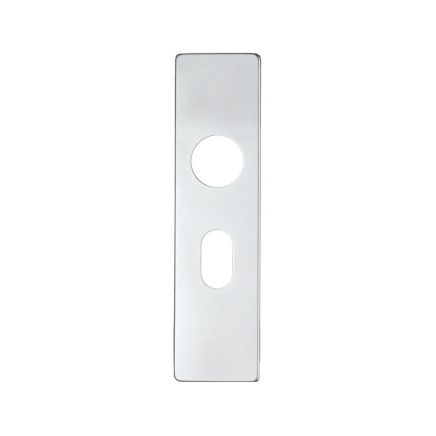 Zoo Hardware Spare Push on Oval Backplate for Aluminium - Satin