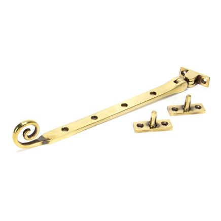 Aged Brass 10" Monkeytail Stay