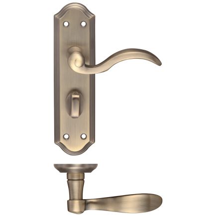 Zoo Hardware Winchester Lever Bathroom (57mm c/c) Furniture 180 x 48mm - Brass