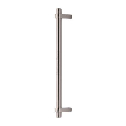 Heritage Brass Door Pull Handle Industrial Design 353mm Satin Nickel Finish