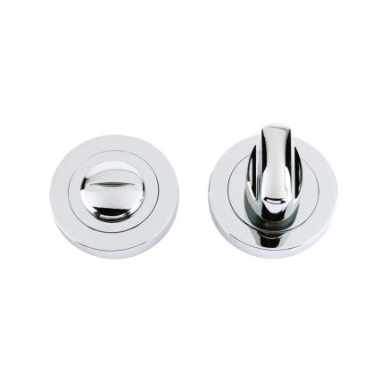 Zoo Hardware Turn & release on round rose - Polished Chrome