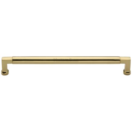 Heritage Brass Cabinet Pull Bauhaus Design 320mm CTC Polished Brass Finish