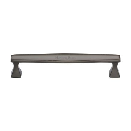 Heritage Brass Cabinet Pull Deco Design 160mm CTC Matt Bronze Finish
