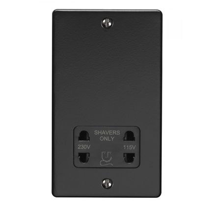 Eurolite Enhance Decorative Shaver Socket Matt Black
