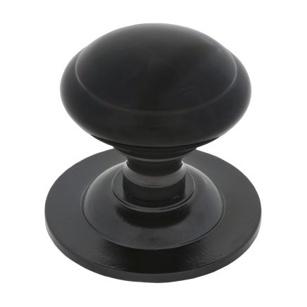 Black Round Centre Door Knob