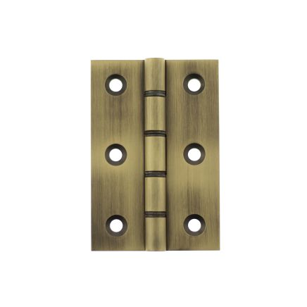 Atlantic Washered Hinges 3" x 2" x 2.2mm - Matt Antique Brass (Pair)