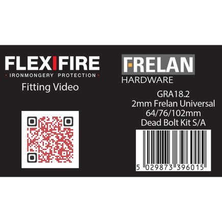 Intumescent Kits for 64,76 & 102mm HD Deadbolts 2mm 60 Minute - By Frelan Hardware - GRA18.2