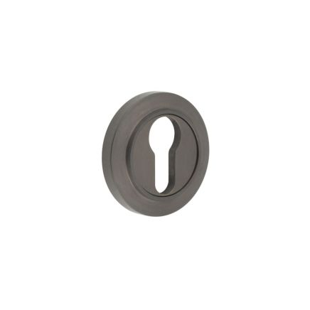 Burlington Euro Profile Escutcheons Chamfered Rose Dark Bronze - By Frelan Hardware - BUR-61DB-72DB