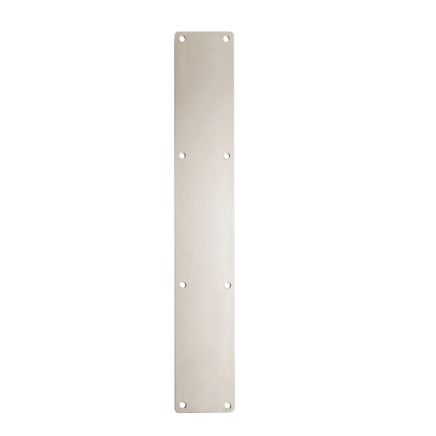 Zoo Hardware Finger Plate - Blank (Rounded Corner) 75mm x 475mm - SSS - Stainless Steel