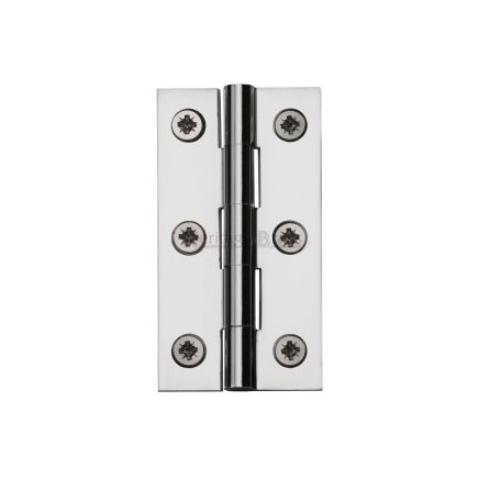 Heritage Brass Hinge Brass 2 1/2" x 1 3/8" Polished Chrome finish