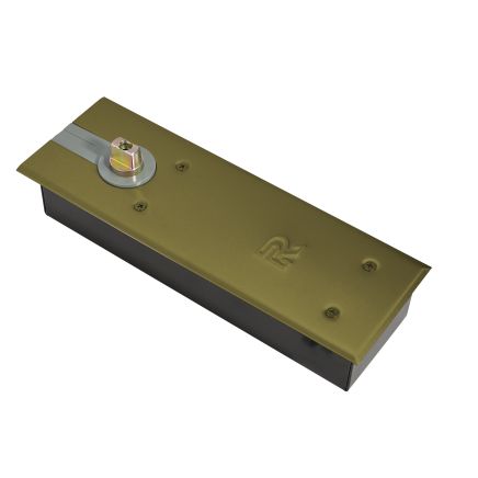Rutland TS.7104 Hold Open Floor Spring & BC c/w Cover Plate & DA Pack, Polished Brass