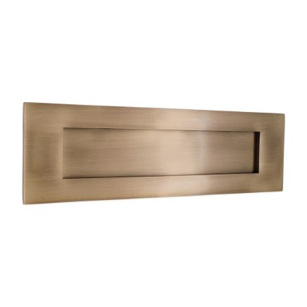 Victorian Letter Plate 250mm Antique Brass