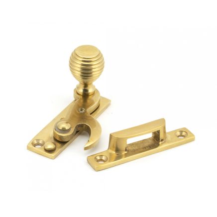 Polished Brass Beehive Sash Hook Fastener