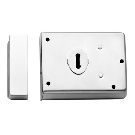 Traditional Rim Deadlock - Polished Chrome
