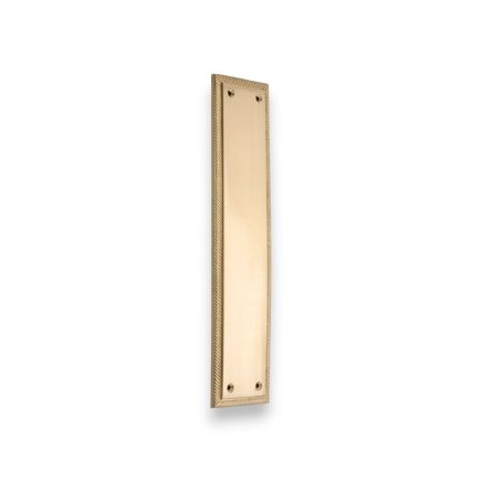 Georgian Finger Plate 300mm  Satin Brass