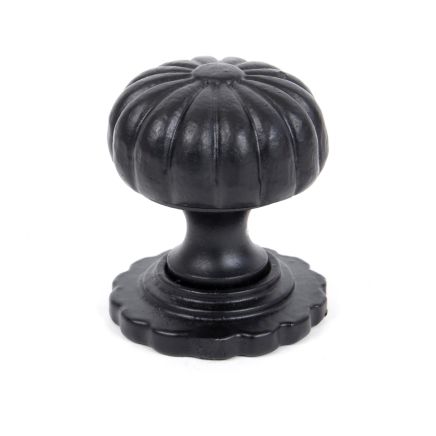 Black Flower Cabinet Knob - Small