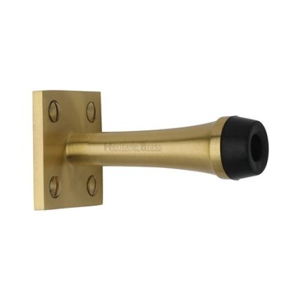 Heritage Brass Wall Mounted Door Stop 3" Satin Brass finish