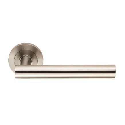 Steelworx Swl Philadelphia Lever On Rose - Satin Stainless Steel
