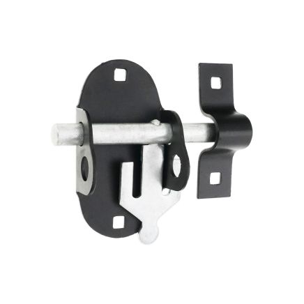 Iron Oval Pad Bolt Black