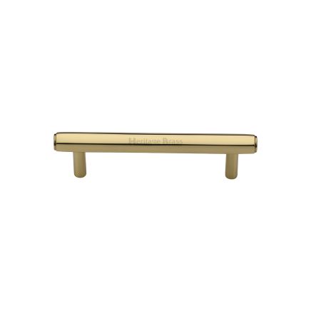Heritage Brass Cabinet Pull Hexagon Design 96mm CTC Polished Brass finish