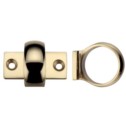 Zoo Hardware Window Sash Ring - Polished Brass