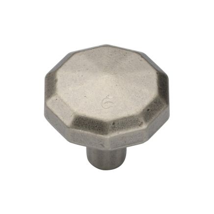 Terre Cabinet Knob 032mm Distressed Pewter finish