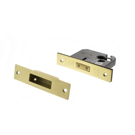 Atlantic Euro Deadlock [CE] 2.5" - Satin Brass