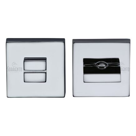 Sorrento Thumbturn &amp; Emergency Release on Concealed Square Plate Polished Chrome Finish