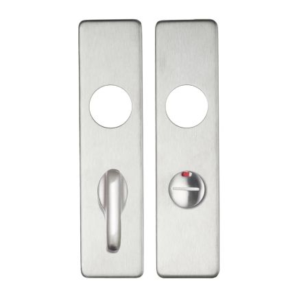 Zoo Hardware Cover plate for 19 mm RTD Lever on Short Backplate - Bathroom 57mm - 45mm x 180mm PSS - Satin Stainless