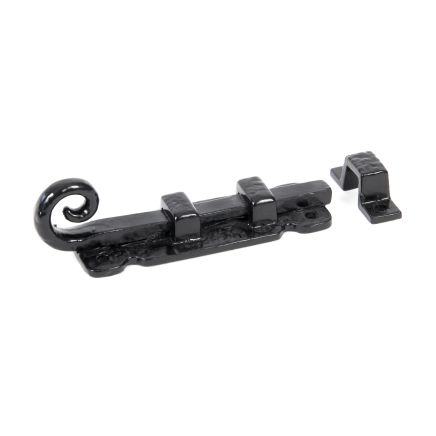 Black 4" Straight Monkeytail Bolt