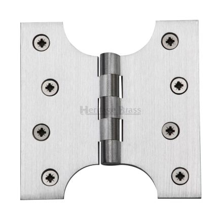 Heritage Brass Parliament Hinge Brass 4" x 2" x 4" Satin Chrome finish