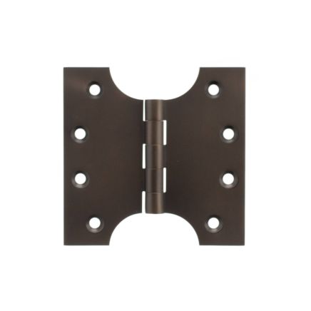 Atlantic (Solid Brass) Parliament Hinges 4" x 2" x 4mm - Urban Dark Bronze (Pair)