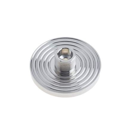 Burlington Reeded Bases to Suit Wall Mounted Doorstops Polished Nickel - By Frelan Hardware - BUR974PN