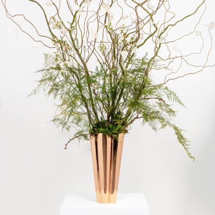 Smooth Copper Flora Vase