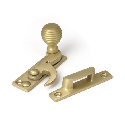 Satin Brass Beehive Sash Hook Fastener