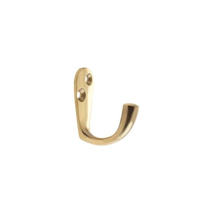 Zoo Hardware Single Robe Hook - Brass