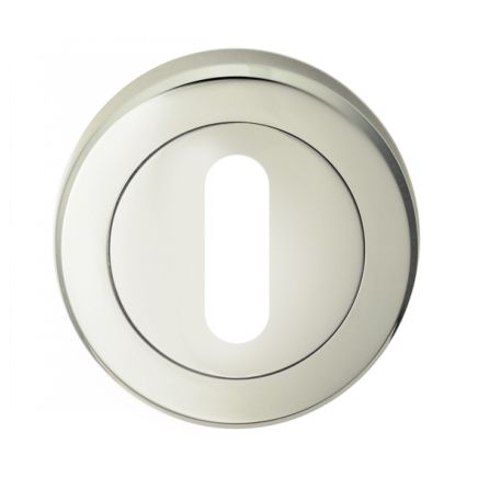 Serozzetta Standard Lock Profile Escutcheon - Polished Nickel