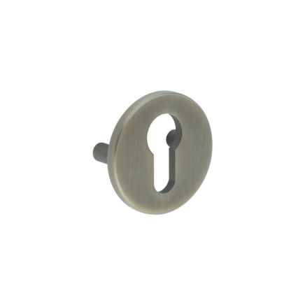 CRES Antique Brass Euro Escutcheon Lug Fixed - By Frelan Hardware - CRES1652AB