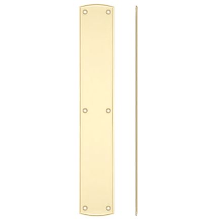 Zoo Hardware Finger Plate for FB118 - Brass
